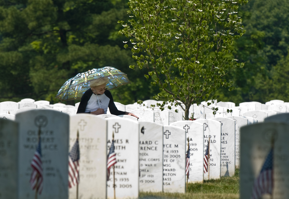20070526146 Navy Capt. Nicholas Sabalos served in the military for 28 years. When he died nearly three years ago of liver cancer at age 74, he was buried on a hillside in Arlington National Cemetery.Since her husband’s death, Dolores Sabalos has made a habit of visiting his grave every Saturday. While she sits at her husband’s side, Mrs. Sabalos says, she tells him what she did that week and how the family is doing.