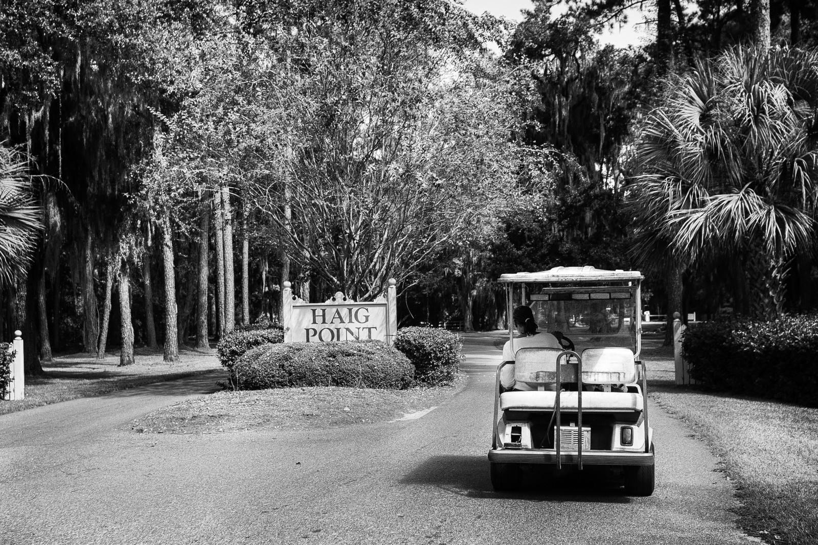 Yvonne Wilson drives up to the private residential community on Daufuskie Island to visit her son's grave in October 2013.