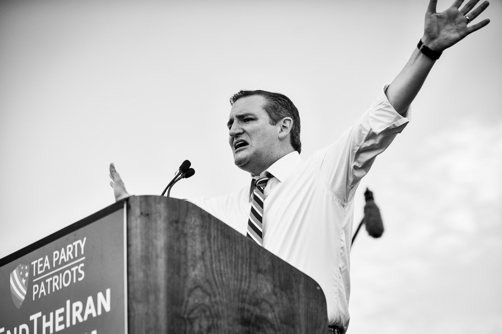 Ted Cruz And Donald Trump Attend Anti-Iran Deal Protest On Capitol Hill