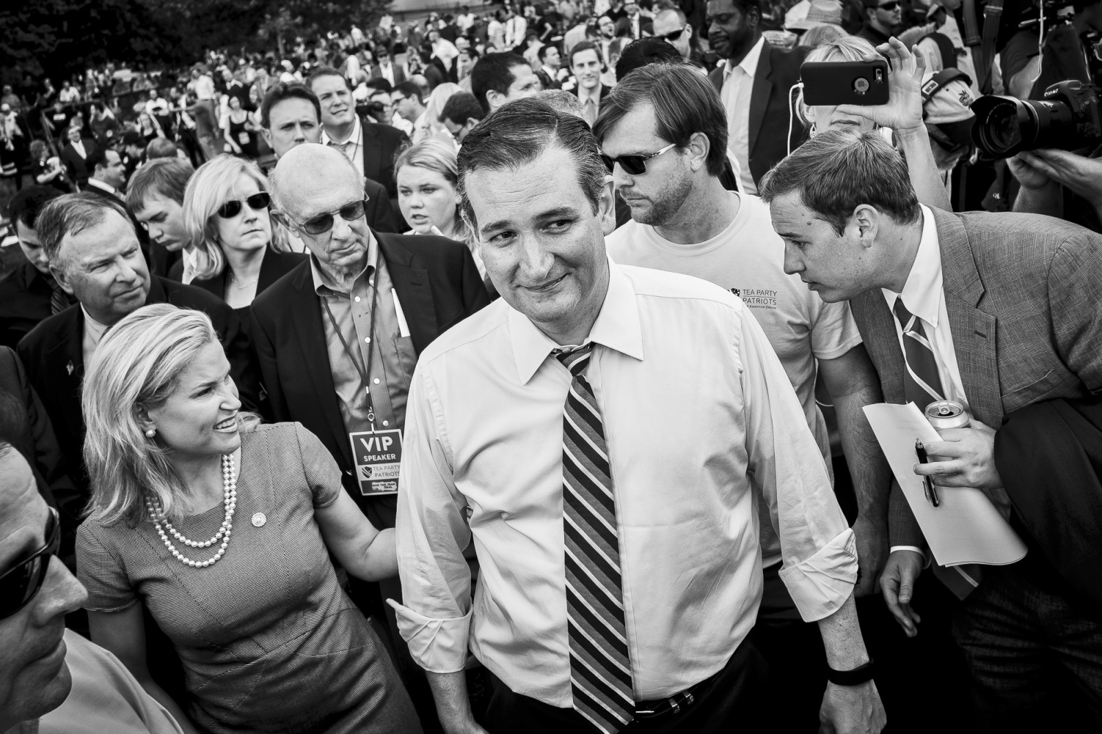 Ted Cruz And Donald Trump Attend Anti-Iran Deal Protest On Capitol Hill