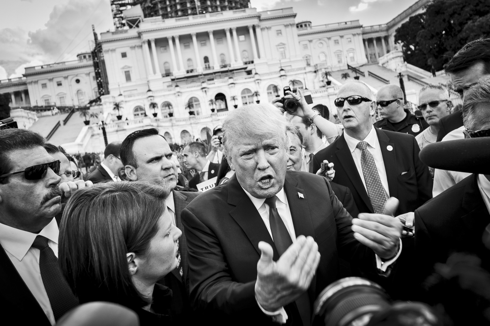 Ted Cruz And Donald Trump Attend Anti-Iran Deal Protest On Capitol Hill