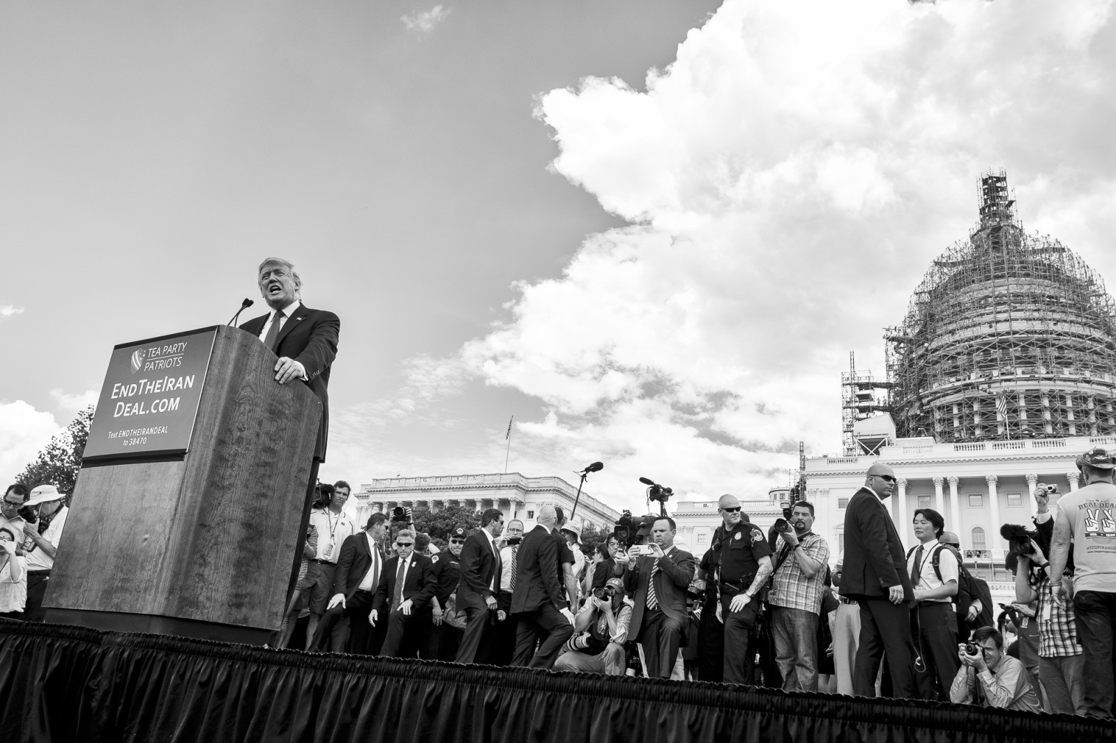 Ted Cruz And Donald Trump Attend Anti-Iran Deal Protest On Capitol Hill