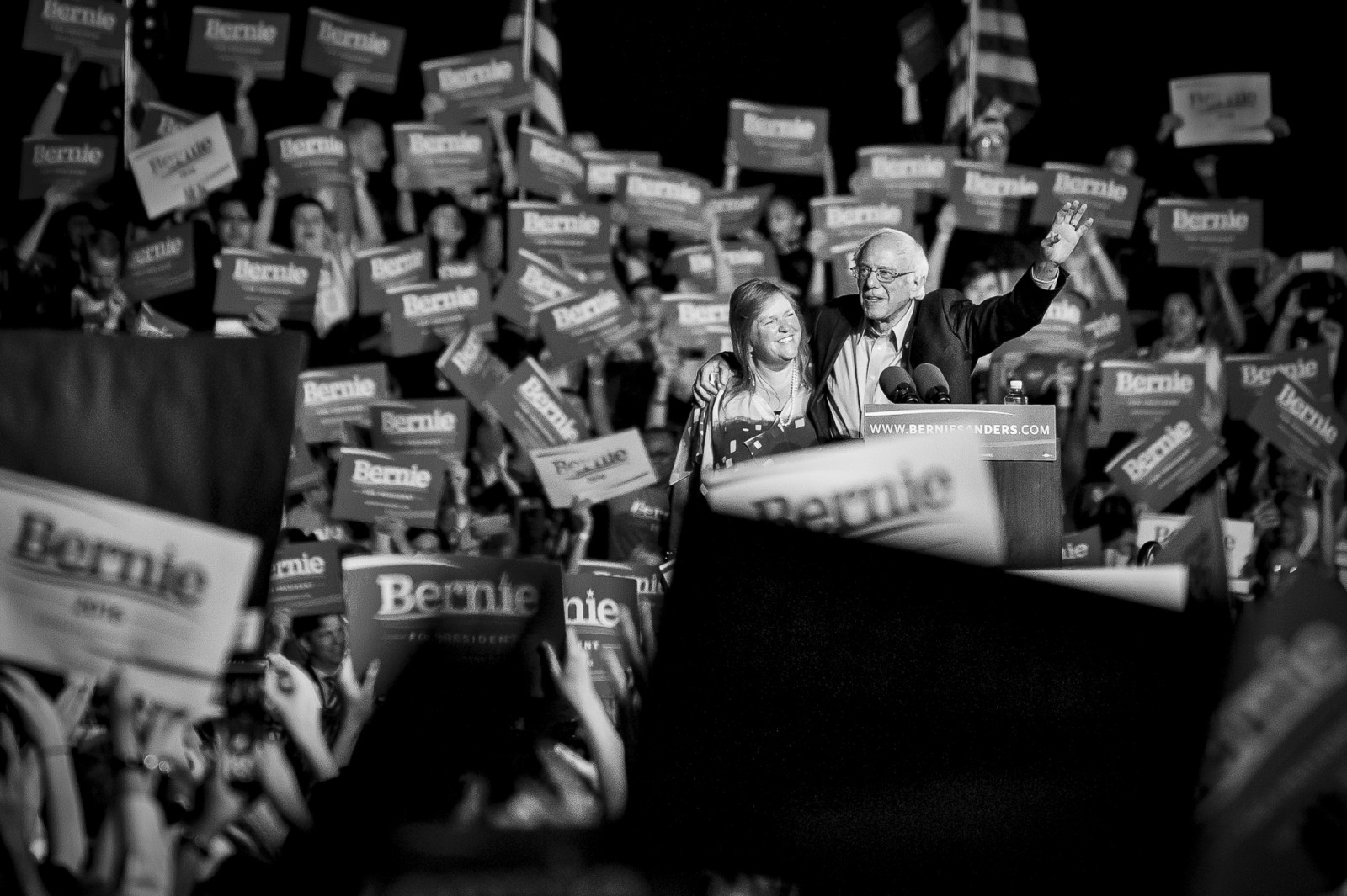 Bernie Sanders Campaigns in Manassas Va.
