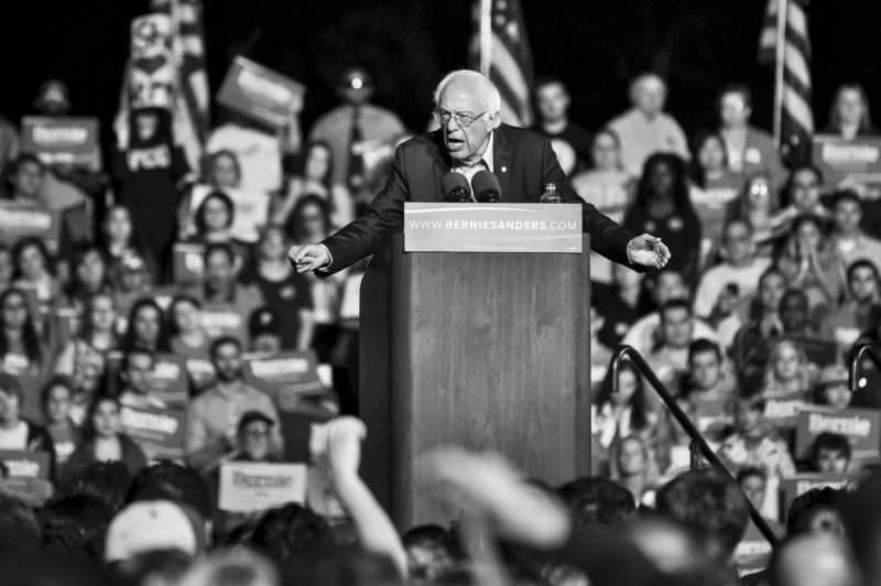 Bernie Sanders Campaigns in Manassas Va. Pete Marovich